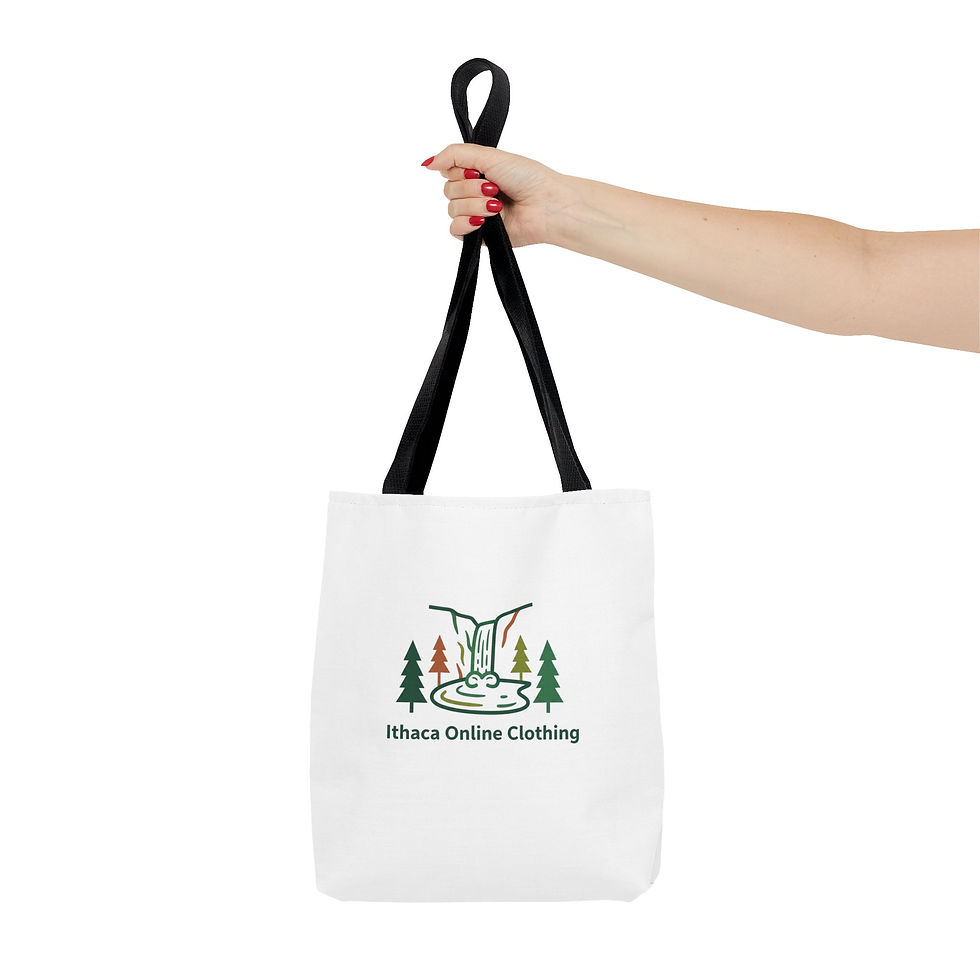 Thumbnail: Ithaca Waterfall Tote Bag – Outdoor Logo Eco-Friendly Shopping Tote