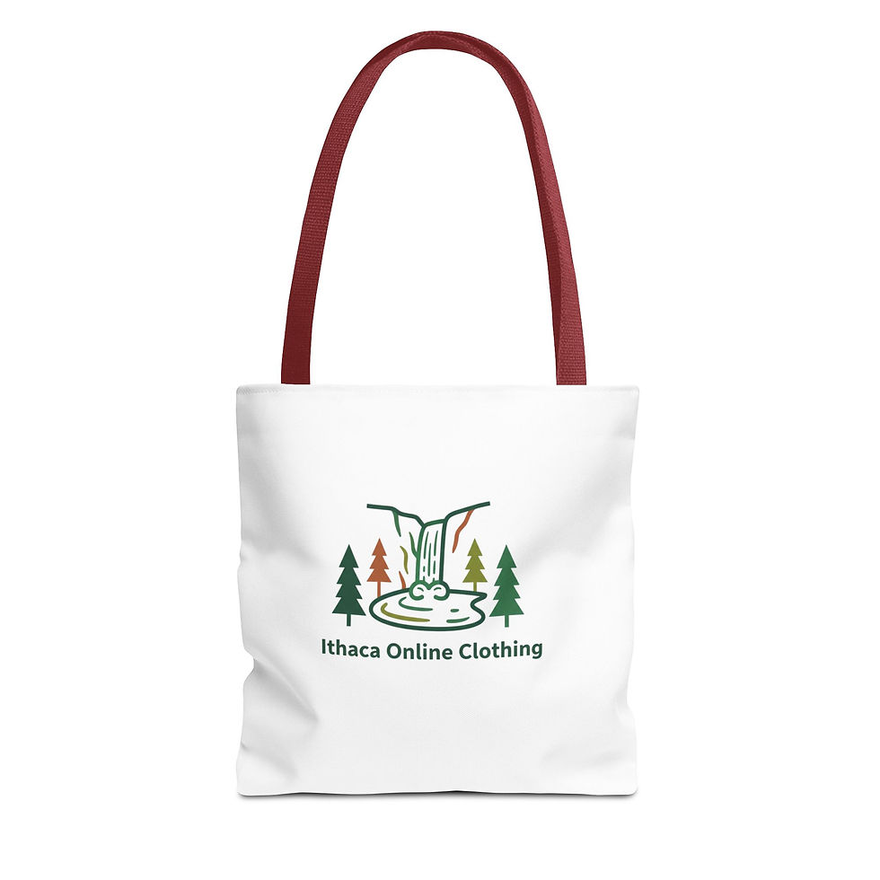 Thumbnail: Ithaca Waterfall Tote Bag – Outdoor Logo Eco-Friendly Shopping Tote