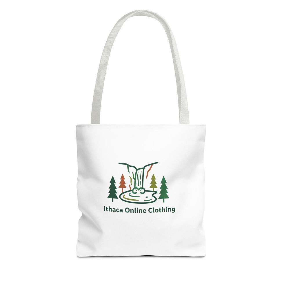 Thumbnail: Ithaca Waterfall Tote Bag – Outdoor Logo Eco-Friendly Shopping Tote