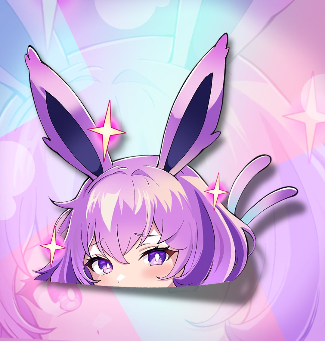 Espeon girl 2024 redraw Peeker Decal