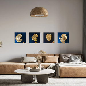 Abstrakte Kunst Gold