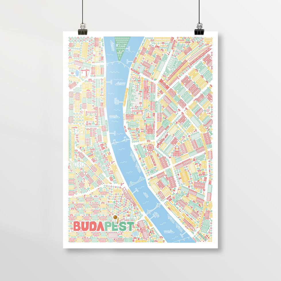 Budapest city map