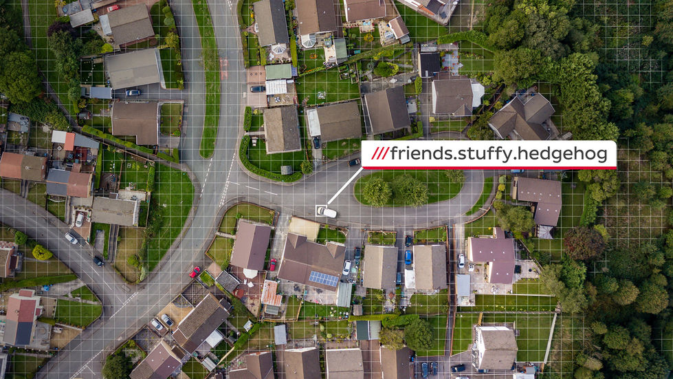 Aerial view of the callout design