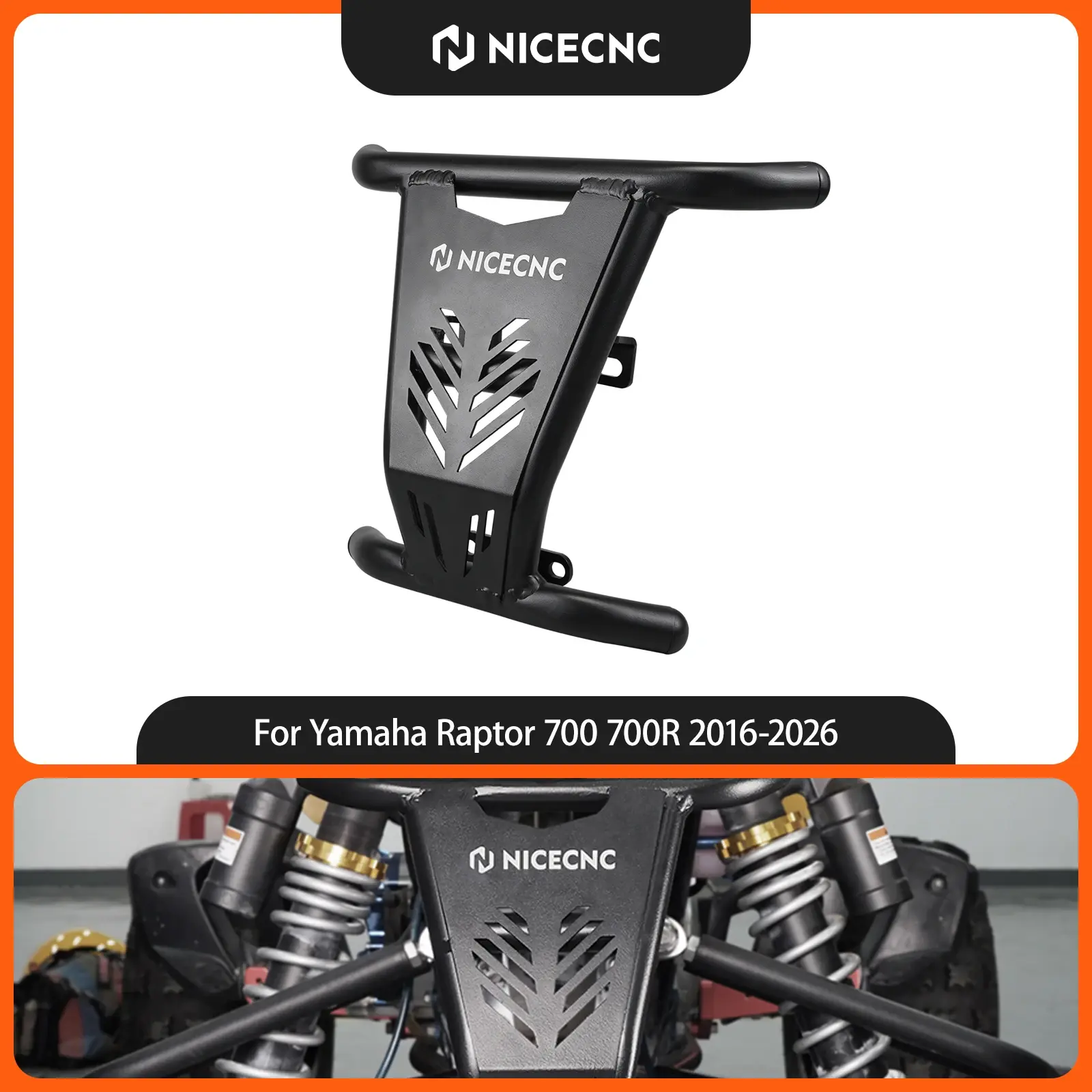 NICECNC for Yamaha Raptor 700 700R 2016-2026 Front Bumper Grab Bar Protector