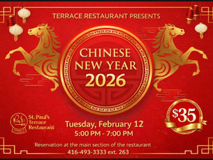 Please Join Us For Our Chinese New Year Dinner Celebration!