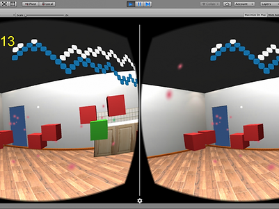 GGJ 2017'de hazırladığım VR oyununun oynanış görüntüsü.