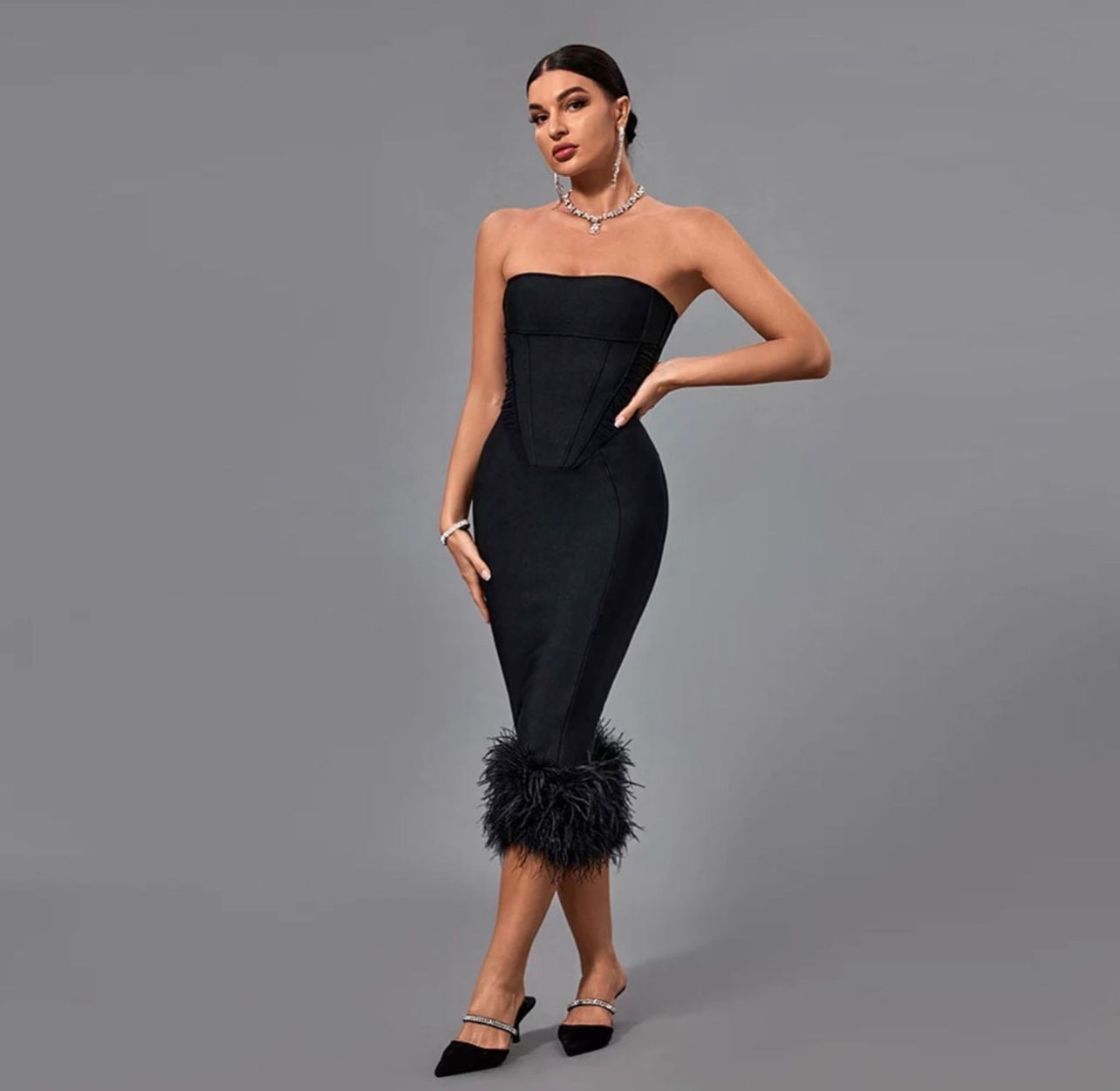 Riya Corset Bandage Dress 