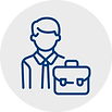 An icon of an office worker.