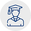 An icon of a new graduate.