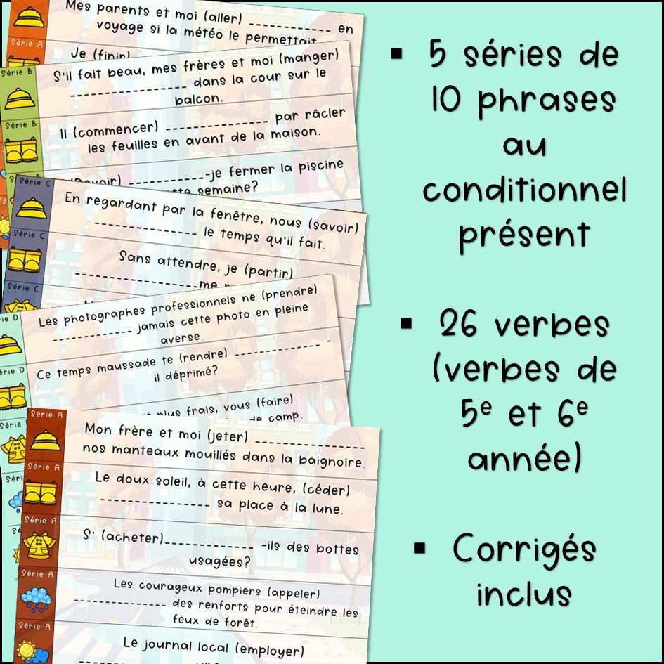 Thumbnail: Atelier autonome - Conditionnel présent - Jeu de base + Exp - 3e cycle