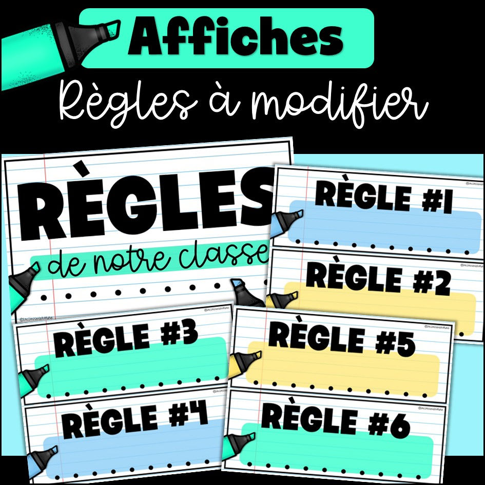 Thumbnail: Collection Surligneurs - Règles & Valeurs
