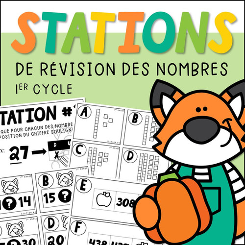 Stations de révision des nombres - 1er cycle | La classe de Karine