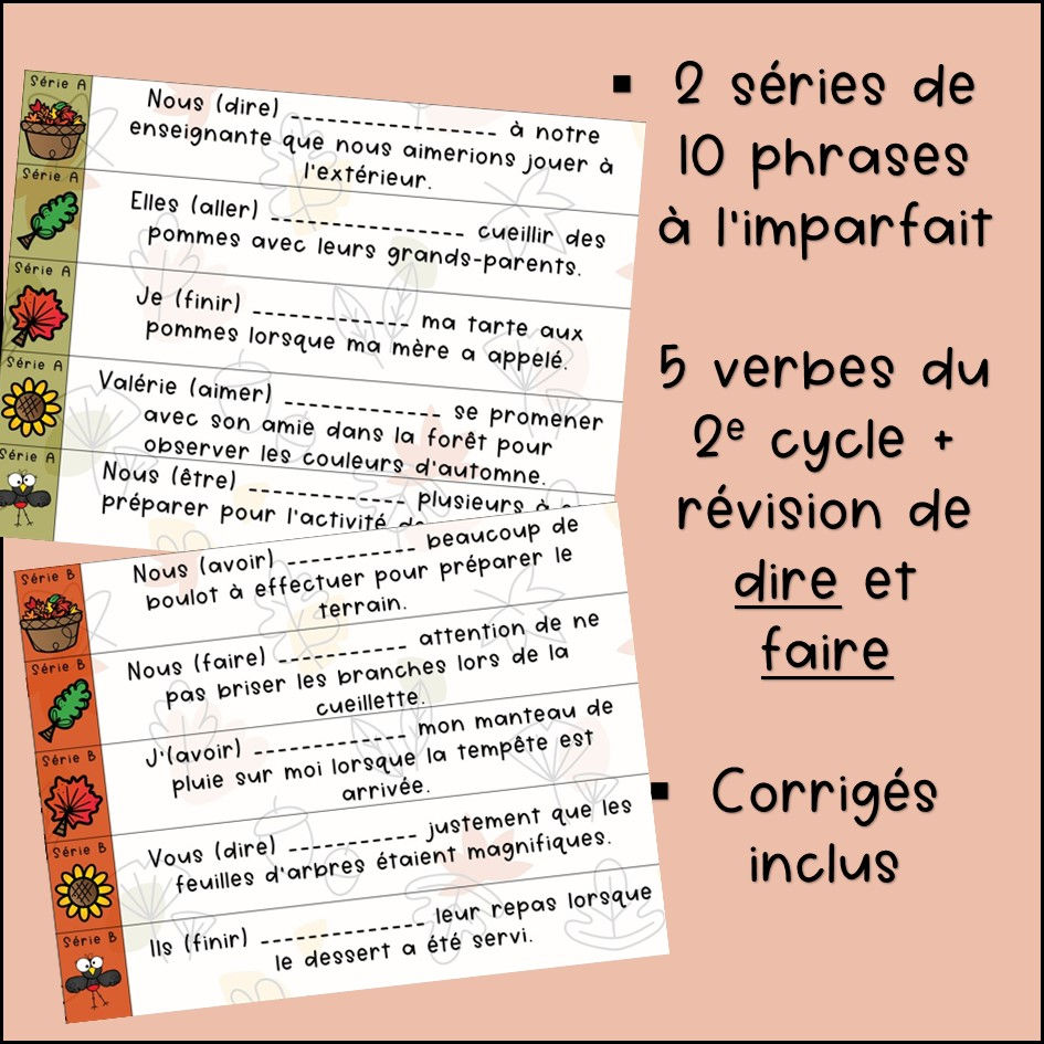 Thumbnail: Atelier autonome - Imparfait - 2e cycle