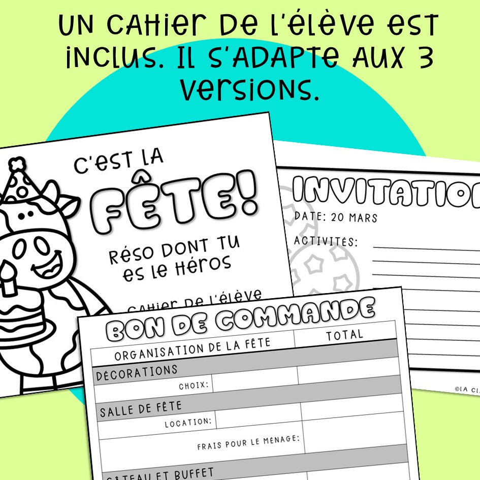 Thumbnail: Réso dont tu es le héros - C'est la fête! - 2e cycle