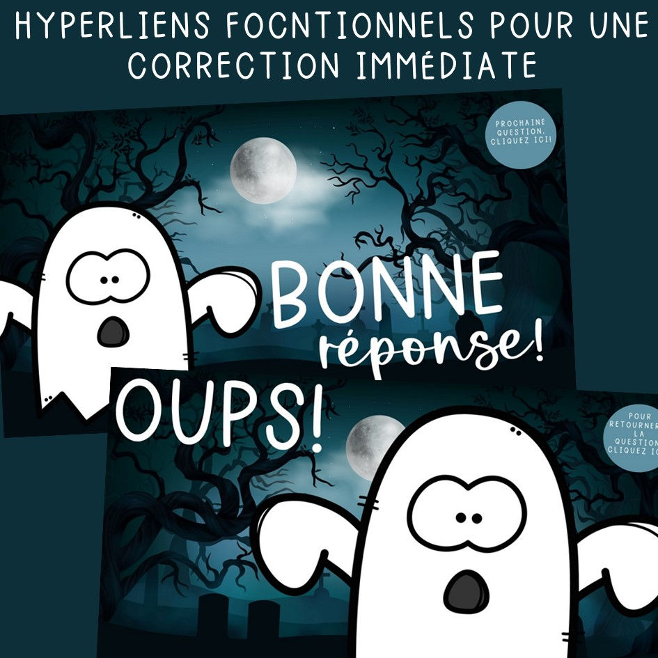Thumbnail: Jeu interactif - La grammaire hantée - 3e cycle