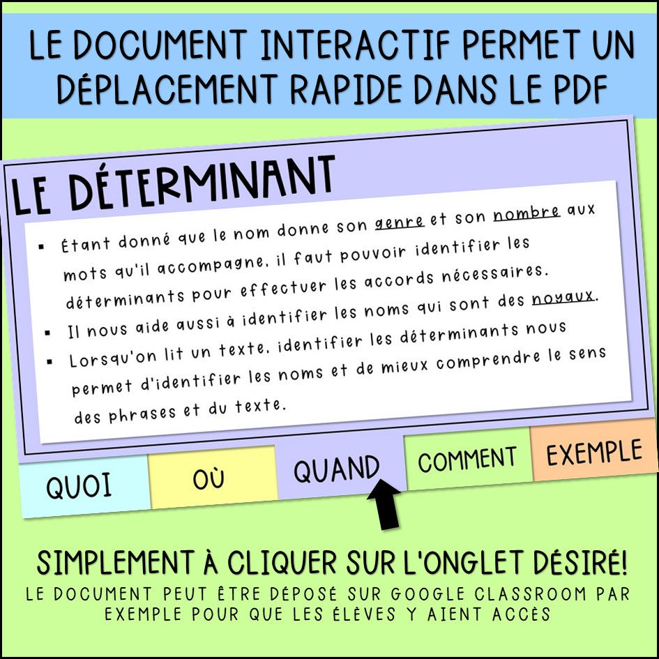 Thumbnail: Minileçon interactive - Le déterminant