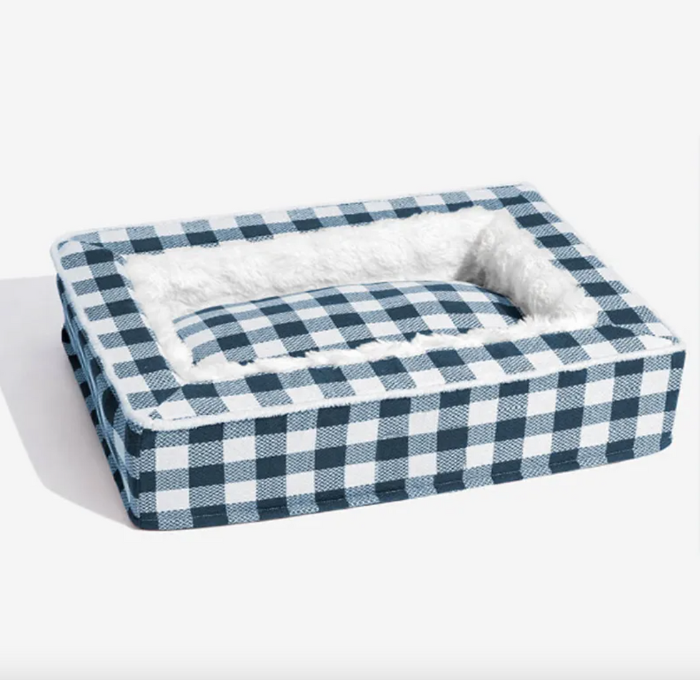Miniatura: Classic Plaid Pet Bed (Removable & Washable)