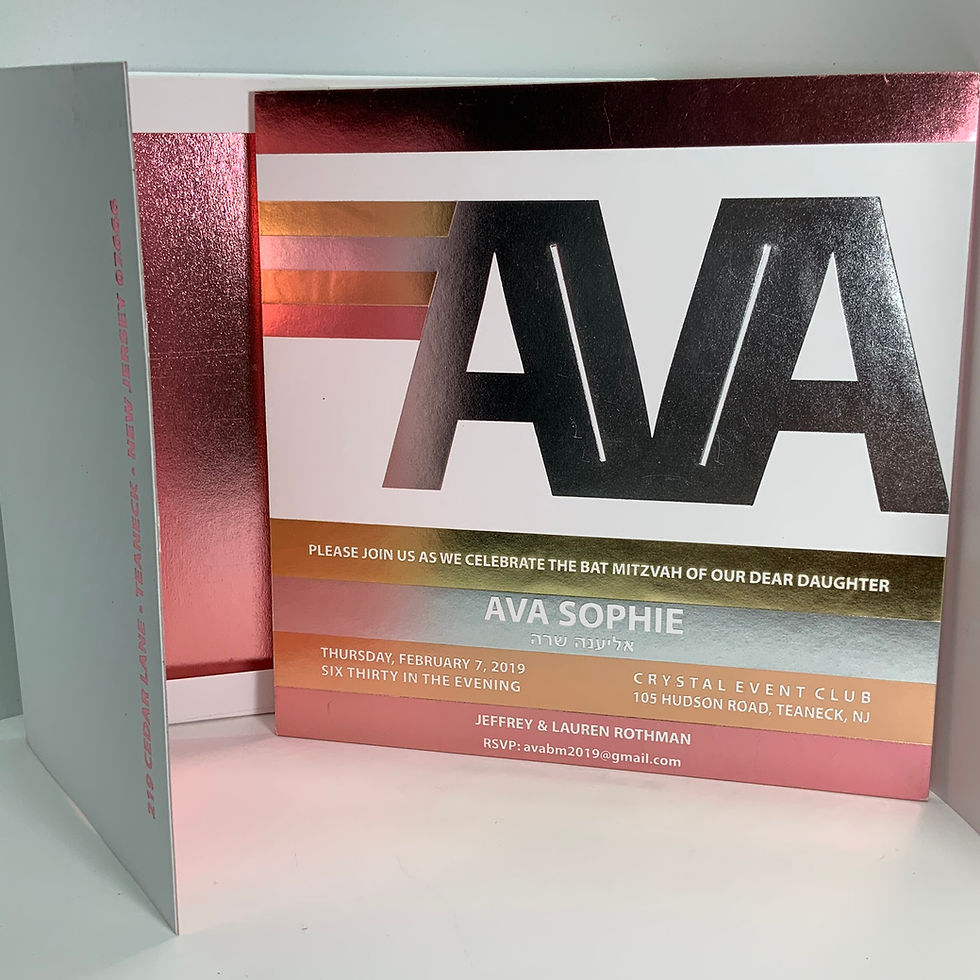Ava Foil Invitation 1