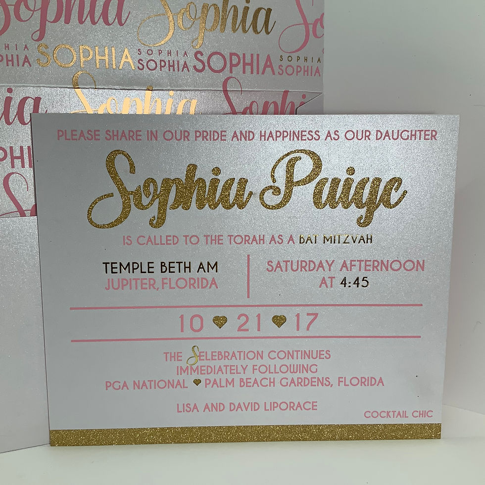 Sophia Page Gold & Pink