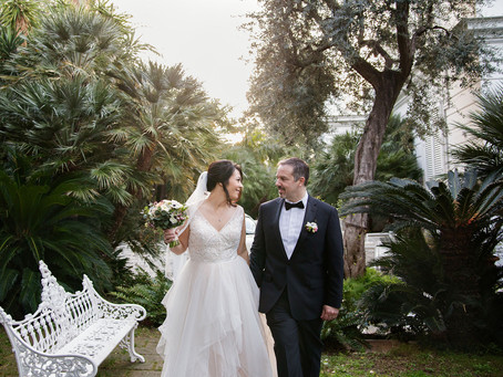 An intimate winter wedding in Sorrento, Italy