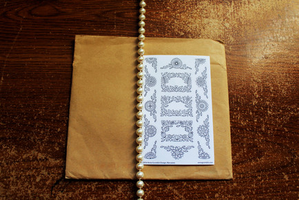 Anna Grunduls' hand-drawn sticker artwork photographed by Dylanna Fisher.