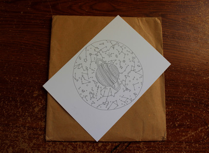 Anna Grunduls' hand-drawn artwork photographed by Dylanna Fisher.