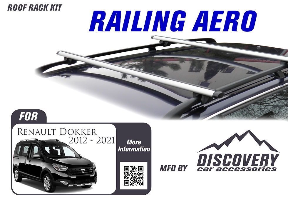 Dacia Dokker 2012 - 2021 рр. RA120 Багажник на дах для рейлінгів