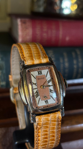 Bulova Art Deco Salmon Dial Manual Wind Watch 1930s | NonPareil Shop