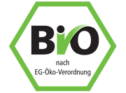 Bio Logo grün schwarz sechseckig mysuperfruits