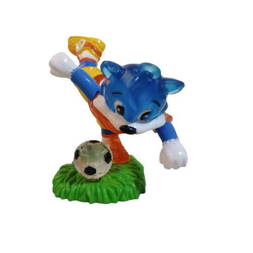 Miniatura: Figura Llavero Super Cat Gato futbol 5cm Lan Mao Tala Whys Blue Cat