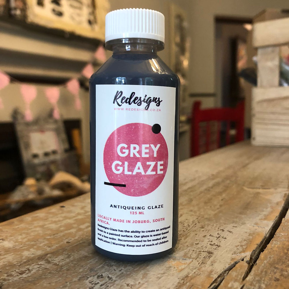 Neugestaltung der grauen Glasur - 125 ml