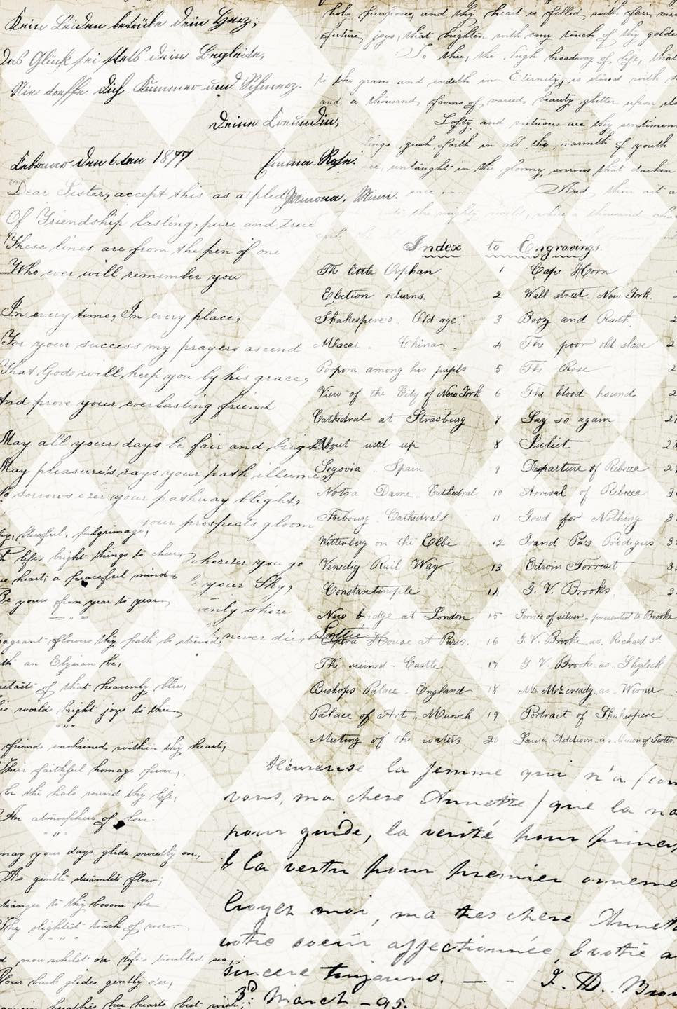 grystextureddecoupagepaperharlequinscript