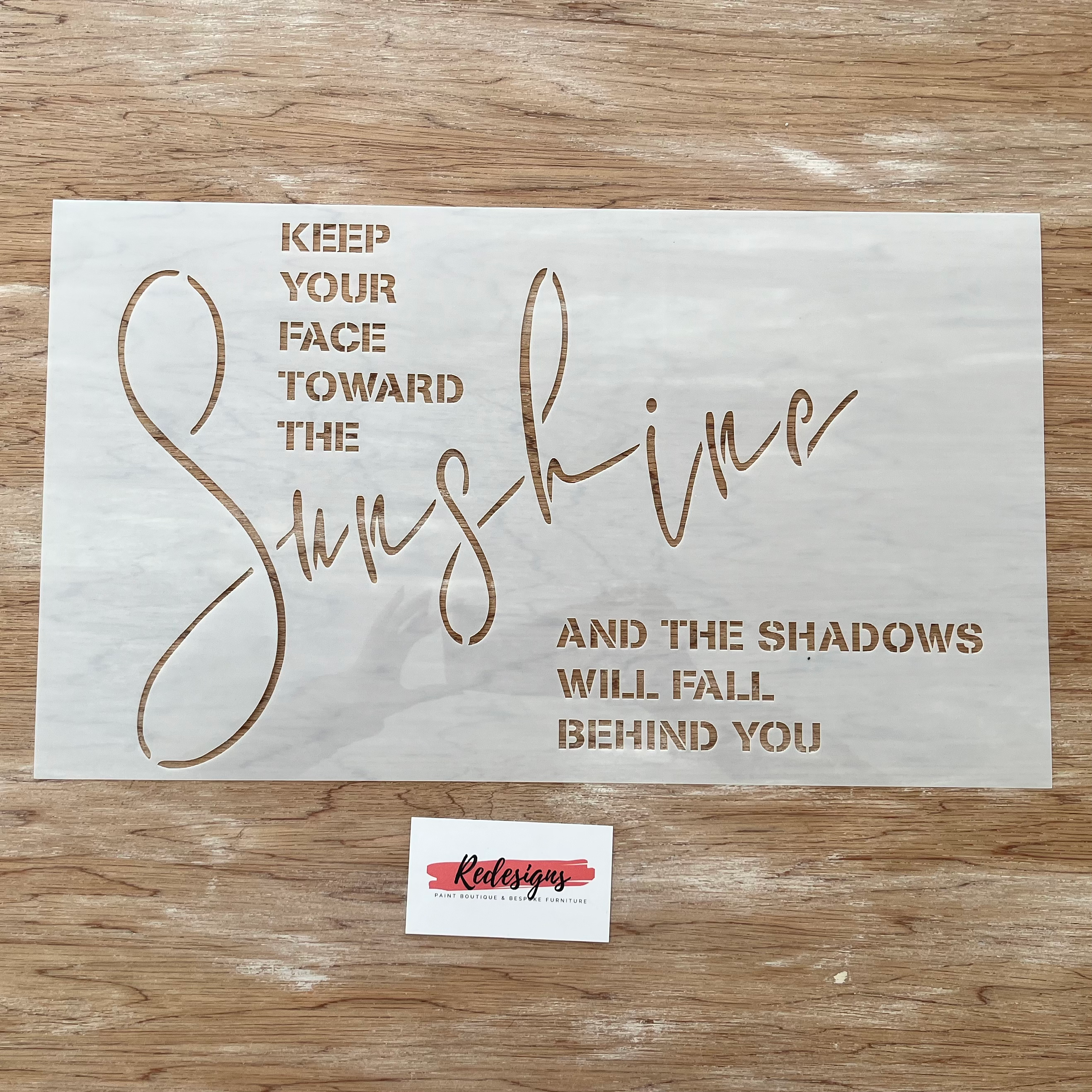 Sunshine Stencil - A3