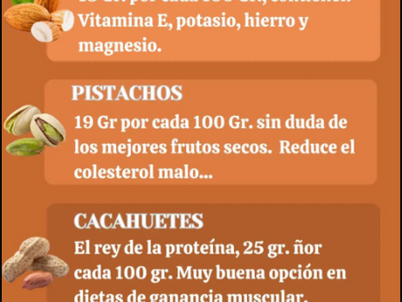 Frutos secos con más proteínas