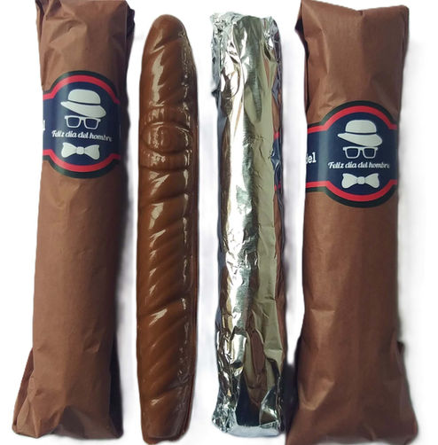 Chocolate de leche publicitario en forma de habano 