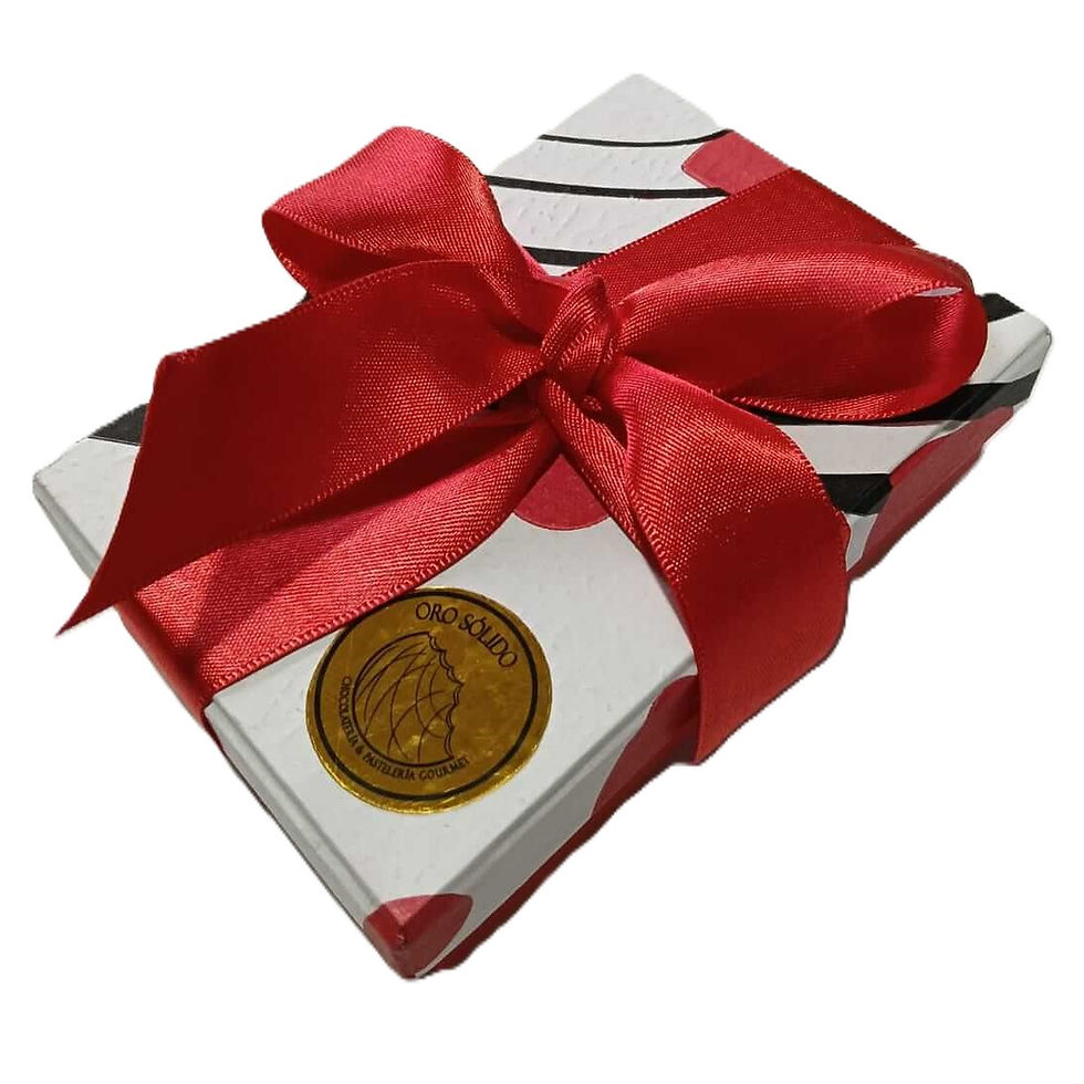Miniatura: Caja personalizada de 8 exquisitas trufas de chocolate  con relleno de ganache de chocolate semiamargo al 58% de cacao. Bogota Colombia