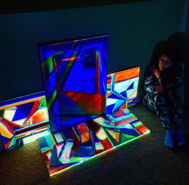 Paintings Projection Mapped