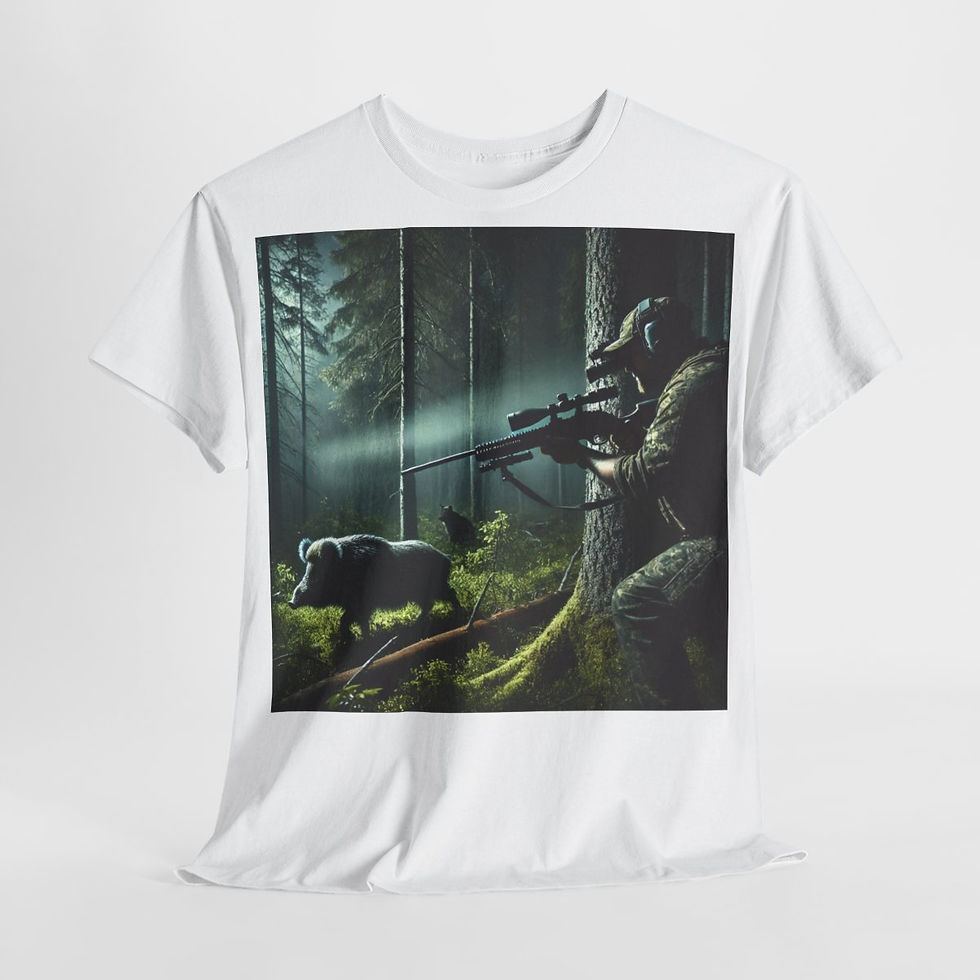 Miniaturbild: Nacht Jagd  Wildschwein Hunting Shirt Jäger Nature Outdoor Wildlife Wald