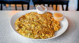 Matzoh Brie, Pancake Style served with Our Homemade Applesauce & Sour Cream.jpg