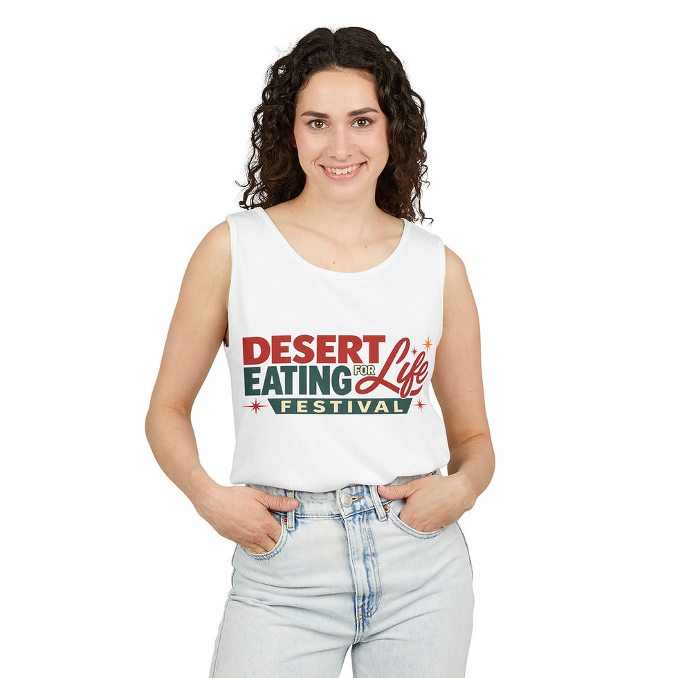 Thumbnail: Desert Eating for Life Festival Tank Top — "Eat to Live" Retro Festival Tank