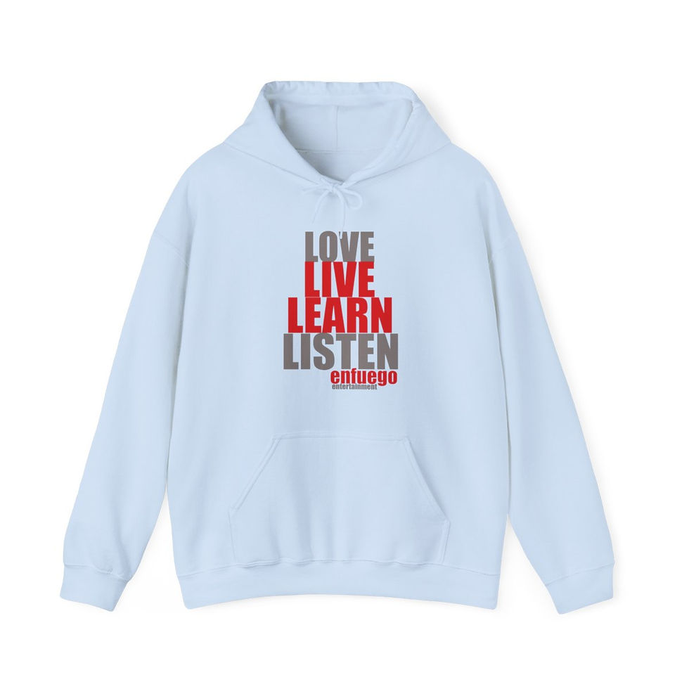 Thumbnail: Enfuego Love Live Laugh Listen :Unisex Heavy Blend™ Hooded Sweatshirt