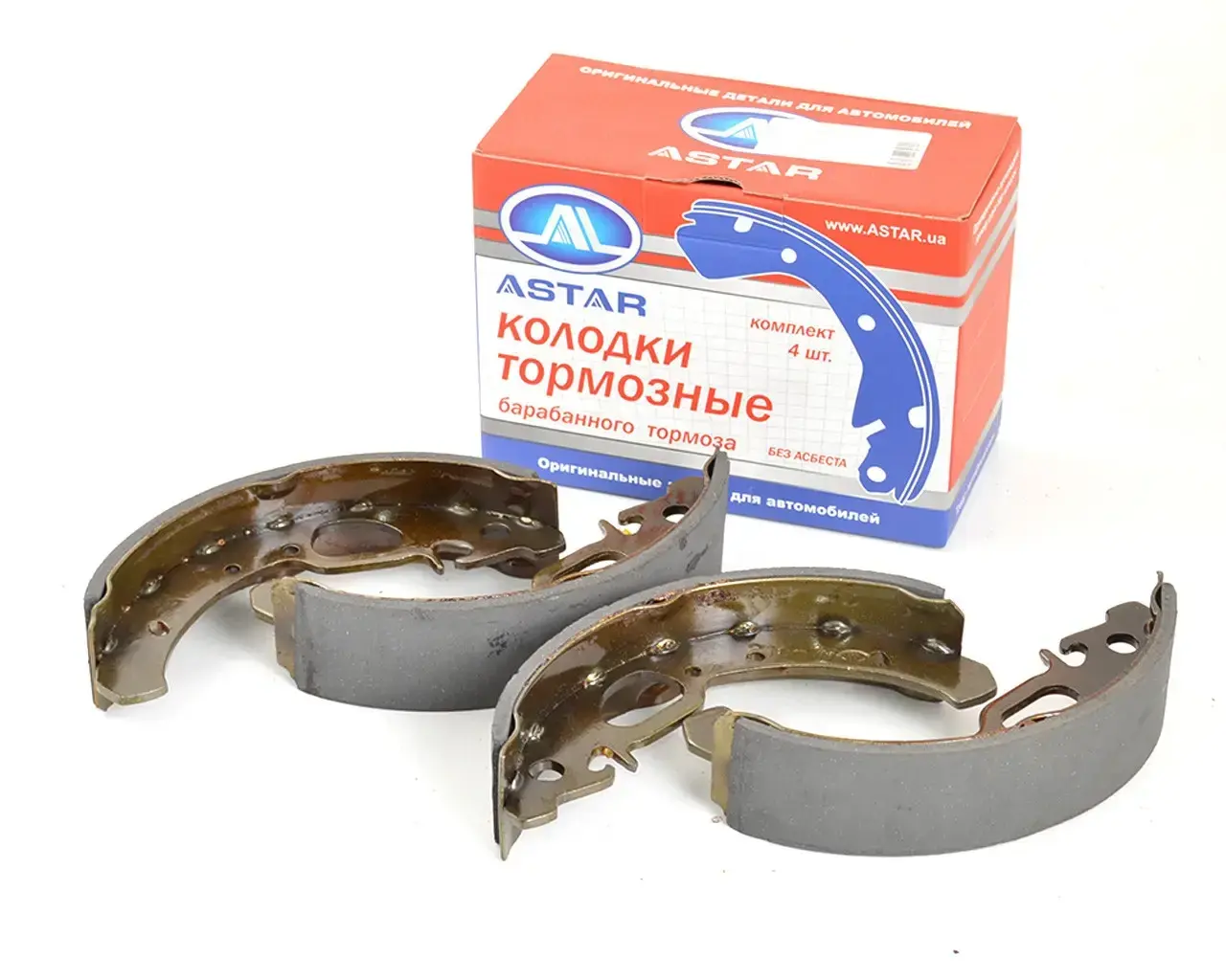 Колодка гальмівна задня ВАЗ 1117-19, 2170-72 (з ABS) (к-т 4 шт.) кор. уп.