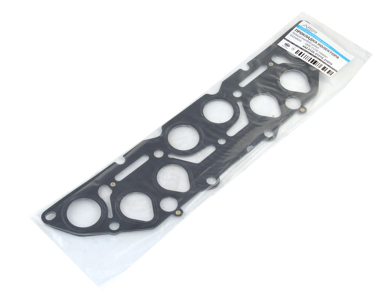 Прокладка колектора ВАЗ 2123, 21214, 21074, 2х-шарова (впуск/випуск)