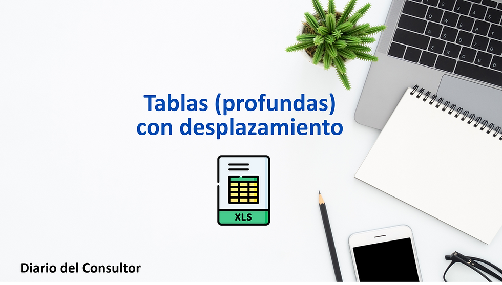 Aprende Excel - tablas (profundas) con desplazamiento