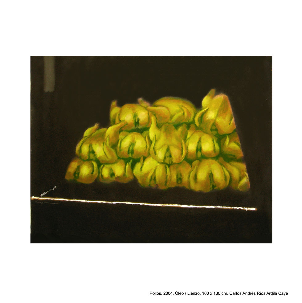 2004 Pollos-Oleo sobre tela-100 x 130 cm 02a