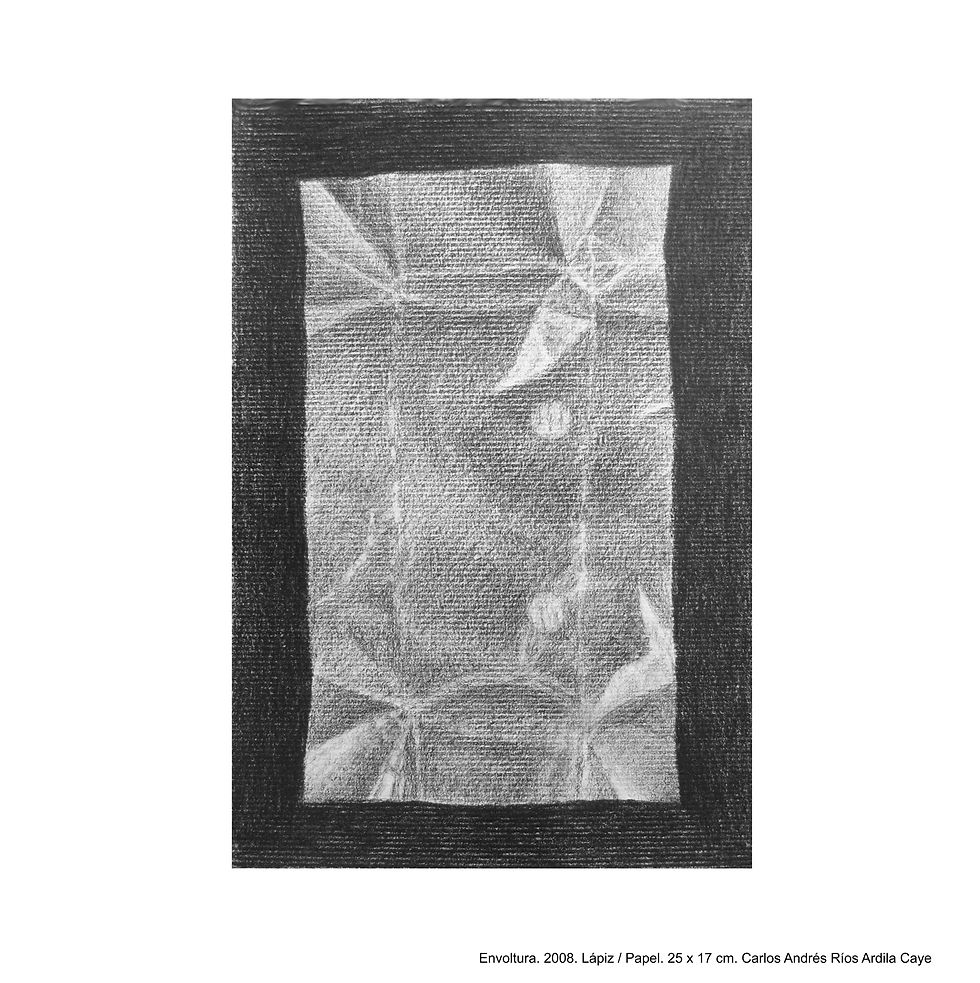 Envoltura - 2008 - Lápiz _ Papel - 16 x 24 cm