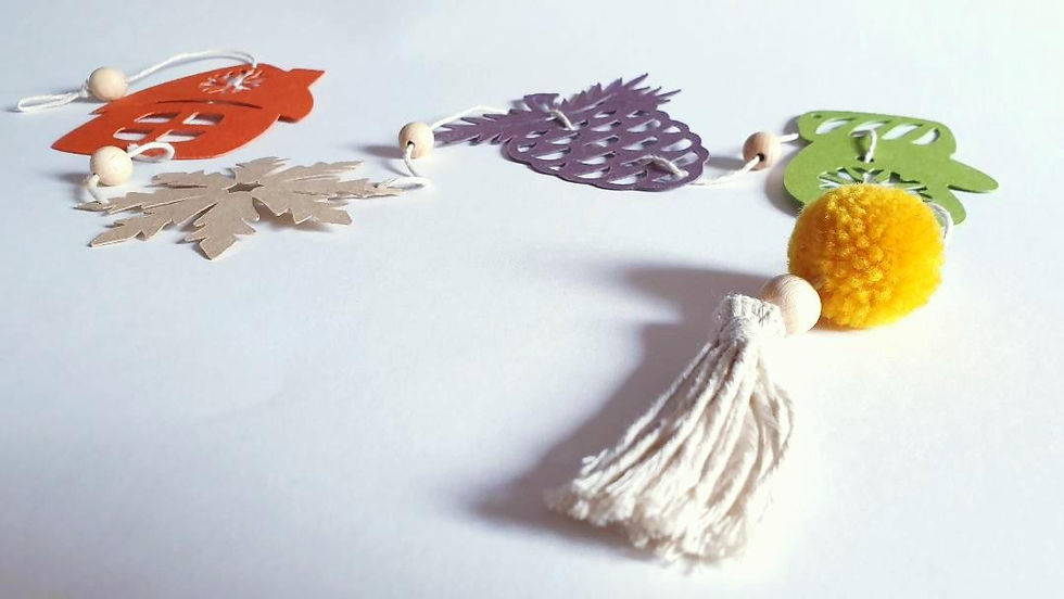 Miniature : Guirlande de décoration de Noël 100cm Papier cartonné recyclé