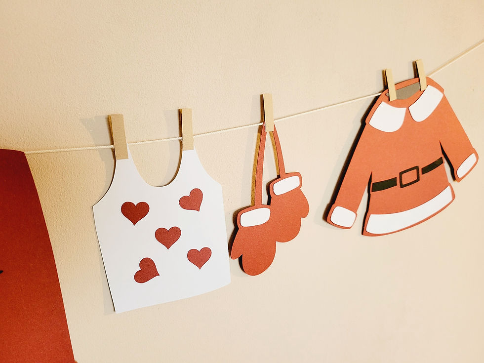 Miniature : Guirlande de Noël en papier recyclé – Linge du Père Noël