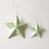 Miniature : Etoile 3D en papier recyclé vert et or - La fabrique en papier