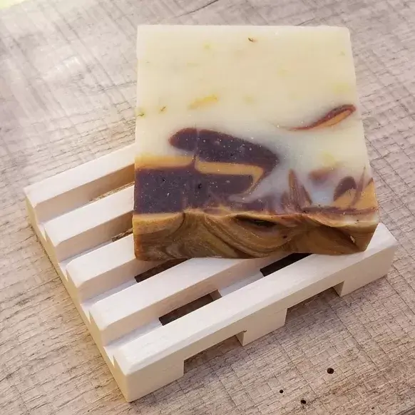 Porte savon en bois